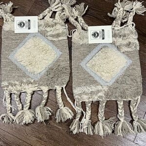 NWT west elm hand crafted mat 2 total